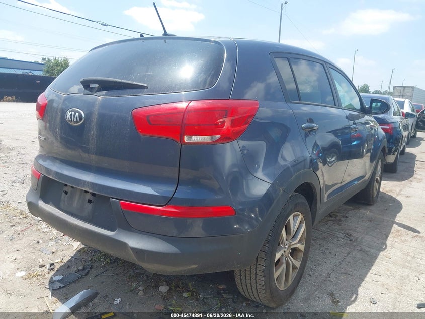 2016 Kia Sportage VIN KNDPB3ACXG7812068 IAAI salvage auction — NORMAL WEAR, Original (Ohio), sold $925 on 2026-07-28 (photo 4)