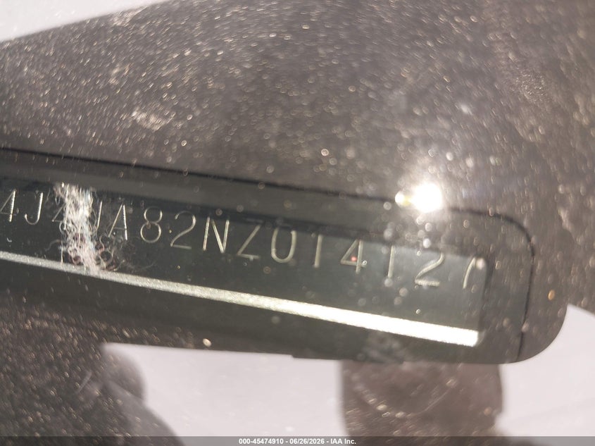 2022 Mitsubishi Outlander VIN JA4J4UA82NZ014127 IAAI salvage auction — LEFT SIDE, Salvage (Pennsylvania), sold $6,900 on 2026-07-17 (photo 9)