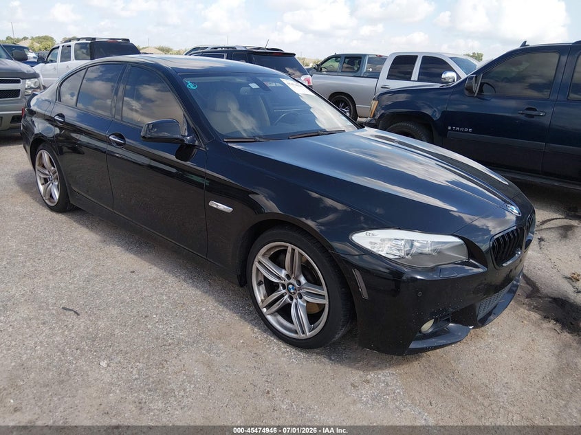 2011 BMW 5 series VIN WBAFR7C5XBC800089 IAAI salvage auction — NORMAL WEAR, Original (Texas), sold $2,250 on 2026-07-15 (photo 1)