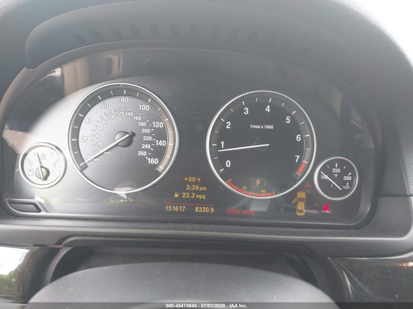 2011 BMW 5 series VIN WBAFR7C5XBC800089 IAAI salvage auction — NORMAL WEAR, Original (Texas), sold $2,250 on 2026-07-15 (photo 7)
