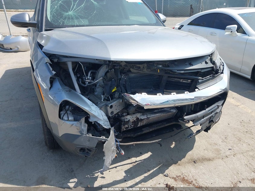 2023 Chevrolet Trailblazer VIN KL79MPS23PB201339 IAAI salvage auction — FRONT END, Salvage (California), sold $25 on 2026-07-29 (photo 6)