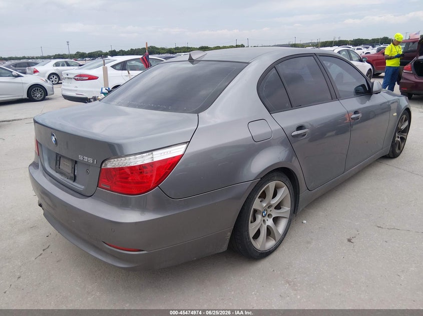 2008 BMW 5 series VIN WBANW13538CZ75004 IAAI salvage auction — NORMAL WEAR, Original (Texas), sold $350 on 2026-07-13 (photo 4)
