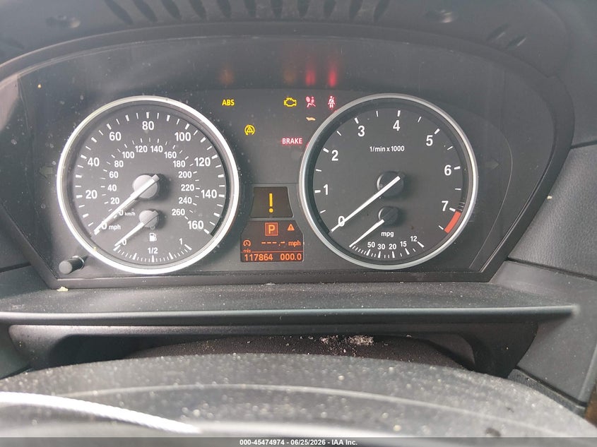 2008 BMW 5 series VIN WBANW13538CZ75004 IAAI salvage auction — NORMAL WEAR, Original (Texas), sold $350 on 2026-07-13 (photo 7)