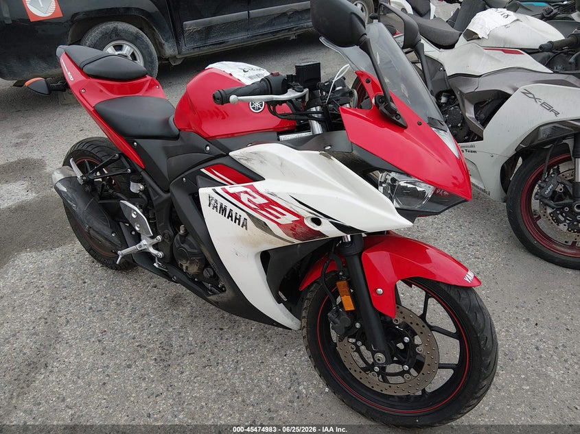 2015 Yamaha Yzf VIN MH3RH06Y8FK005247 IAAI salvage auction — LEFT & RIGHT, Salvage (California), sold $1,350 on 2026-07-22 (photo 1)