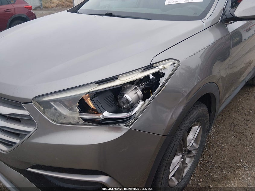 2017 Hyundai Santa fe VIN 5XYZT3LB9HG403865 IAAI salvage auction — FRONT & REAR, Salvage Title, sold $2,600 on 2026-07-31 (photo 6)
