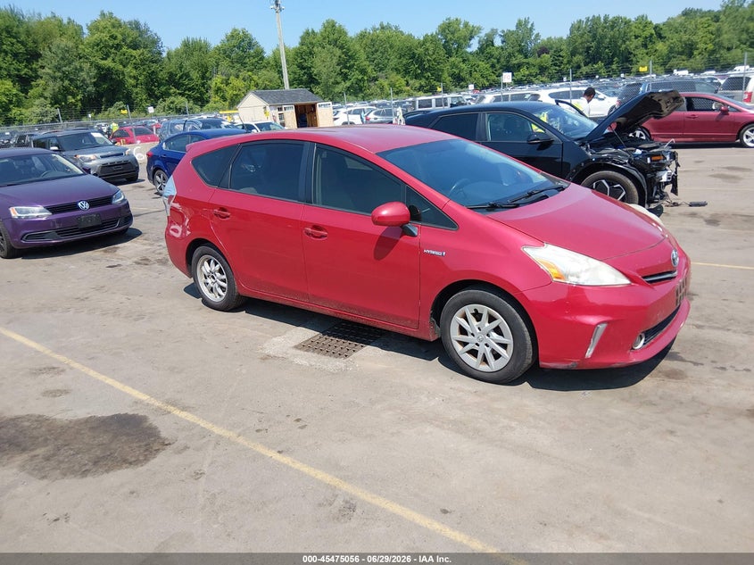 2012 Toyota Prius v VIN JTDZN3EU0C3132717 IAAI salvage auction — NORMAL WEAR, Clear (Connecticut), sold $1,050 on 2026-07-16 (photo 1)
