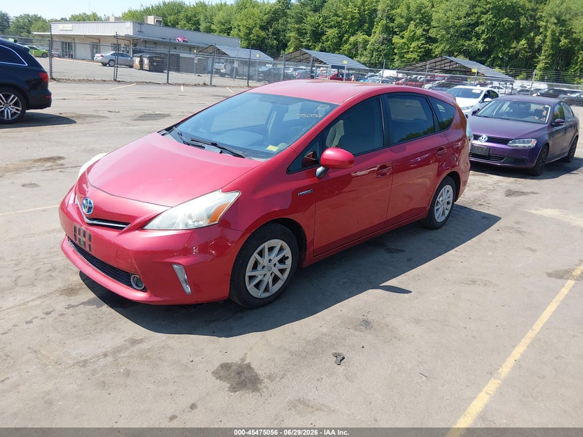 2012 Toyota Prius v VIN JTDZN3EU0C3132717 IAAI salvage auction — NORMAL WEAR, Clear (Connecticut), sold $1,050 on 2026-07-16 (photo 2)