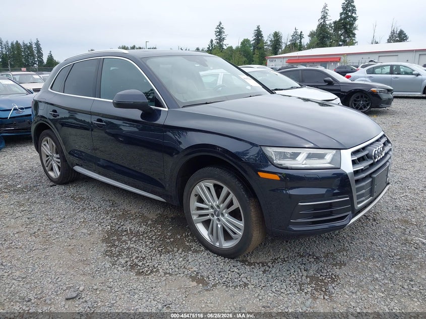 2018 Audi Q5 VIN WA1BNAFY9J2129741 IAAI salvage auction — SIDE, Bill Of Sale (Washington), sold $5,300 on 2026-07-24 (photo 1)