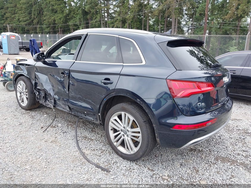 2018 Audi Q5 VIN WA1BNAFY9J2129741 IAAI salvage auction — SIDE, Bill Of Sale (Washington), sold $5,300 on 2026-07-24 (photo 3)