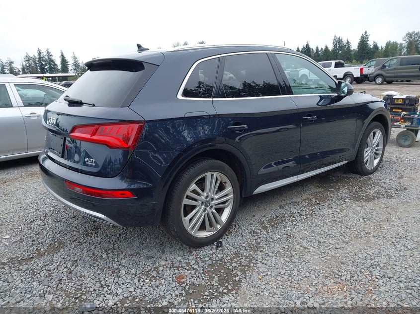 2018 Audi Q5 VIN WA1BNAFY9J2129741 IAAI salvage auction — SIDE, Bill Of Sale (Washington), sold $5,300 on 2026-07-24 (photo 4)