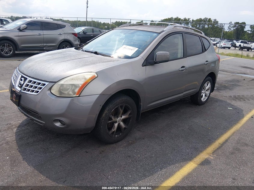 2009 Nissan Rogue VIN JN8AS58V49W177094 IAAI salvage auction — NORMAL WEAR, Clear (South Carolina), sold $225 on 2026-07-08 (photo 2)