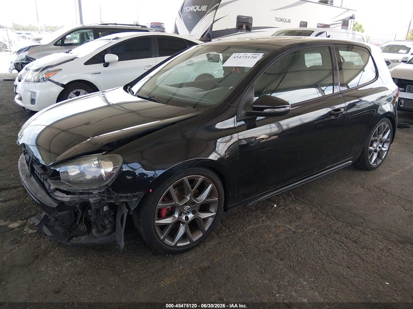 2013 Volkswagen Gti VIN WVWED7AJXDW104332 IAAI salvage auction — FRONT END, Salvage (California), sold $1,100 on 2026-07-11 (photo 2)