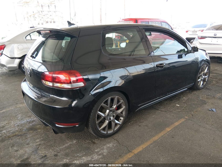 2013 Volkswagen Gti VIN WVWED7AJXDW104332 IAAI salvage auction — FRONT END, Salvage (California), sold $1,100 on 2026-07-11 (photo 4)