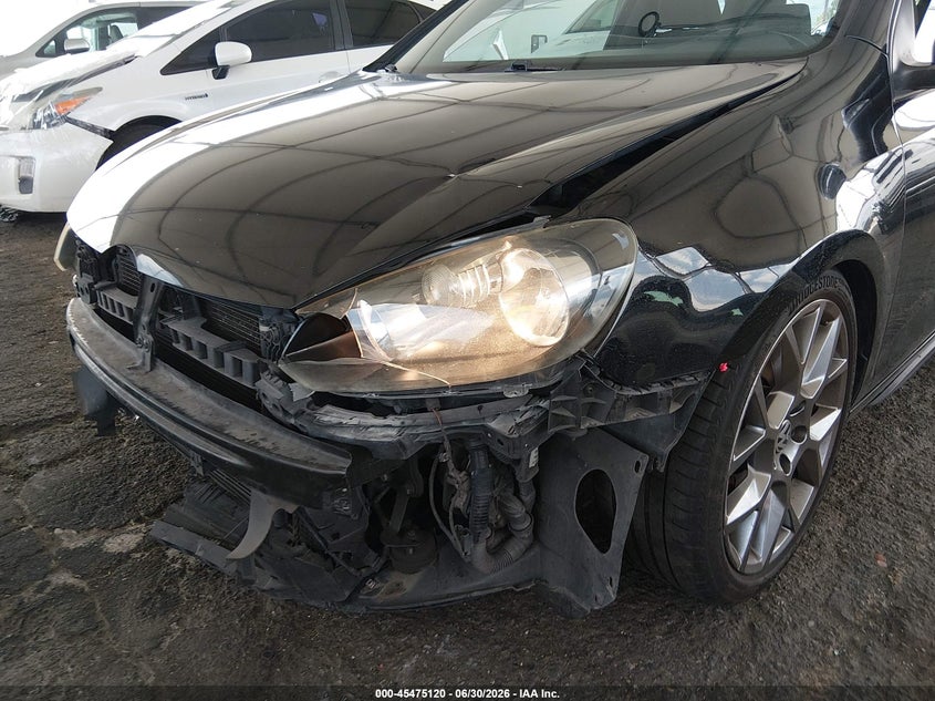 2013 Volkswagen Gti VIN WVWED7AJXDW104332 IAAI salvage auction — FRONT END, Salvage (California), sold $1,100 on 2026-07-11 (photo 6)