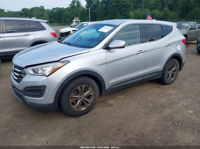 2014 Hyundai Santa fe VIN 5XYZTDLB7EG199018 IAAI salvage auction — NORMAL WEAR, Clear (Massachusetts), sold $1,550 on 2026-07-10 (photo 2)