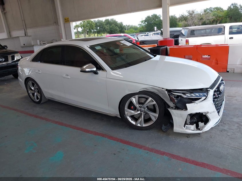2020 Audi S4 VIN WAUB4AF45LA052068 — IAAI salvage auction photo