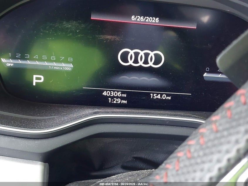 2020 Audi S4 VIN WAUB4AF45LA052068 IAAI salvage auction — RIGHT FRONT, Salvage Title, sold $12,750 on 2026-08-19 (photo 7)