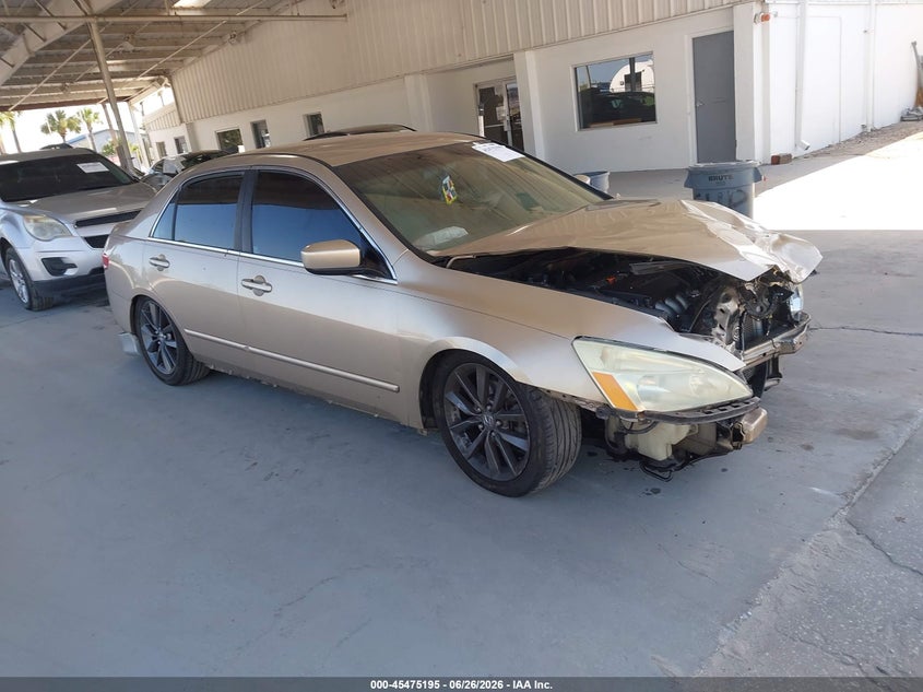2003 Honda Accord VIN 1HGCM56323A071782 IAAI salvage auction — FRONT END, Rebuildable (Florida), sold $300 on 2026-07-18 (photo 1)