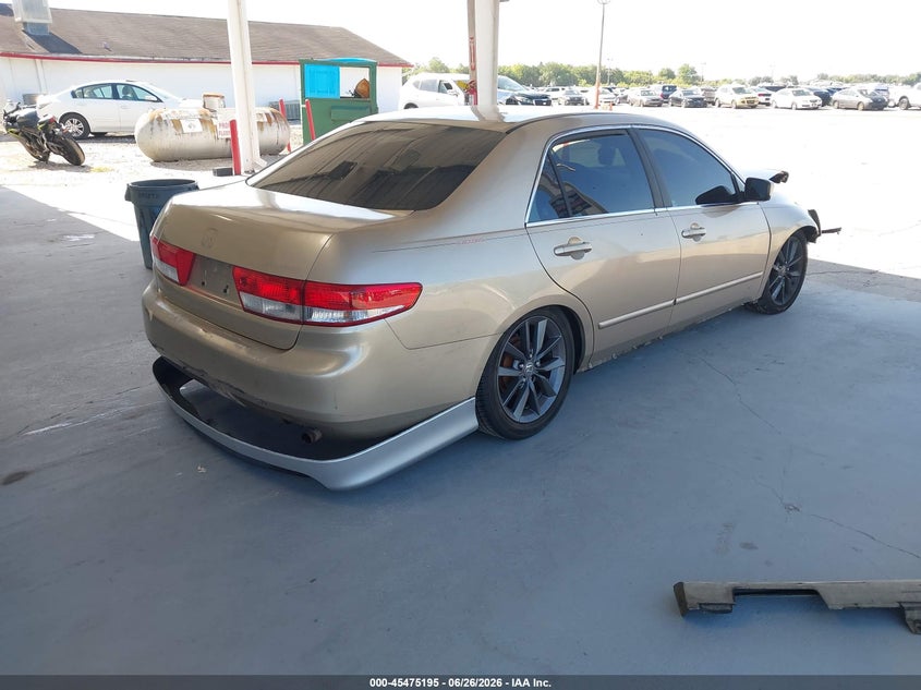 2003 Honda Accord VIN 1HGCM56323A071782 IAAI salvage auction — FRONT END, Rebuildable (Florida), sold $300 on 2026-07-18 (photo 4)