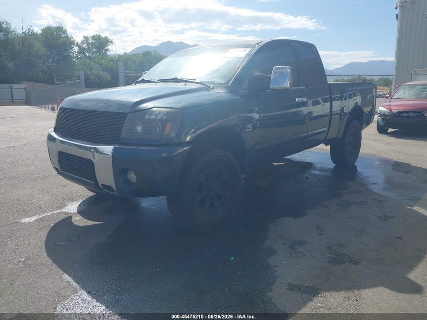 2004 Nissan TITAN VIN 1N6AA06B94N519872 IAAI salvage auction — NORMAL WEAR, Clear (Utah), sold $350 on 2026-07-09 (photo 2)