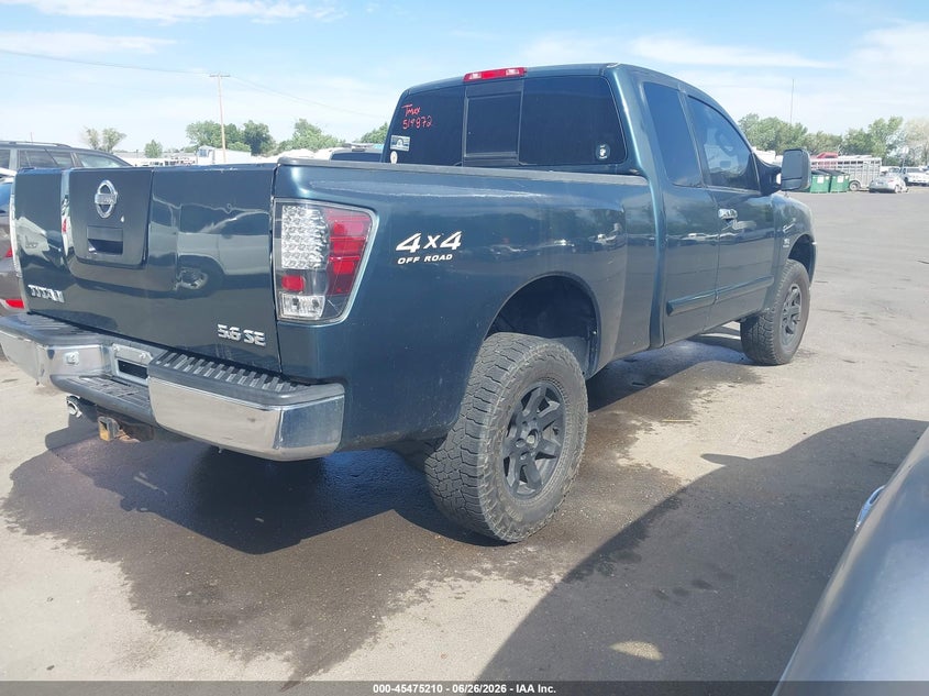 2004 Nissan TITAN VIN 1N6AA06B94N519872 IAAI salvage auction — NORMAL WEAR, Clear (Utah), sold $350 on 2026-07-09 (photo 4)