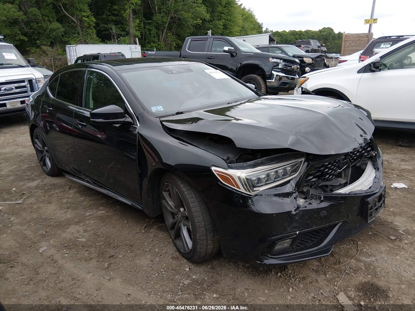 2019 Acura Tlx VIN 19UUB3F88KA001454 IAAI salvage auction — FRONT END, Salvage (Massachusetts), sold $2,550 on 2026-07-28 (photo 1)