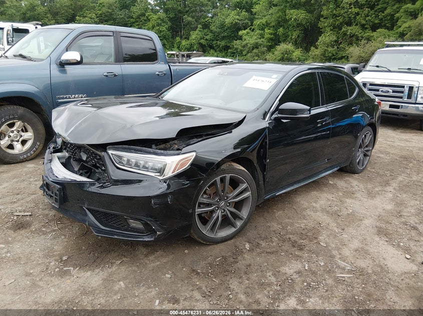 2019 Acura Tlx VIN 19UUB3F88KA001454 IAAI salvage auction — FRONT END, Salvage (Massachusetts), sold $2,550 on 2026-07-28 (photo 2)