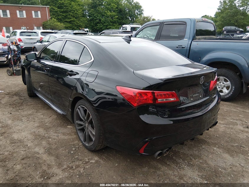 2019 Acura Tlx VIN 19UUB3F88KA001454 IAAI salvage auction — FRONT END, Salvage (Massachusetts), sold $2,550 on 2026-07-28 (photo 3)
