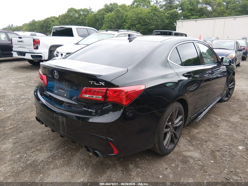 2019 Acura Tlx VIN 19UUB3F88KA001454 IAAI salvage auction — FRONT END, Salvage (Massachusetts), sold $2,550 on 2026-07-28 (photo 4)