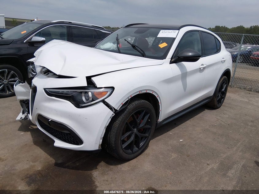 2019 Alfa romeo Stelvio VIN ZASPAKAN8K7C69138 IAAI salvage auction — FRONT END, Salvage Title, sold $950 on 2026-07-21 (photo 2)