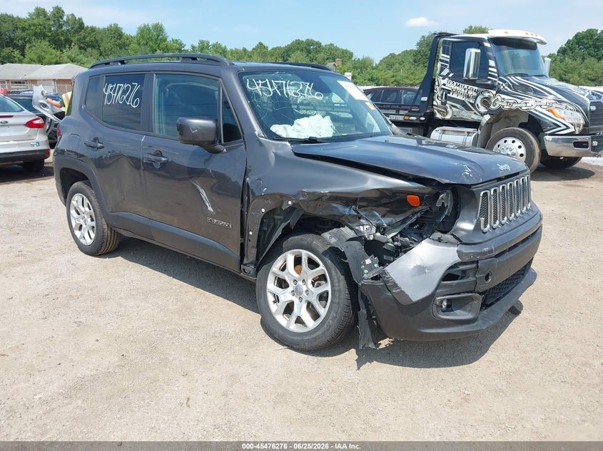 2018 Jeep Renegade VIN ZACCJBBB8JPJ44876 IAAI salvage auction — SIDE, Clear (Indiana), sold $925 on 2026-07-22 (photo 1)