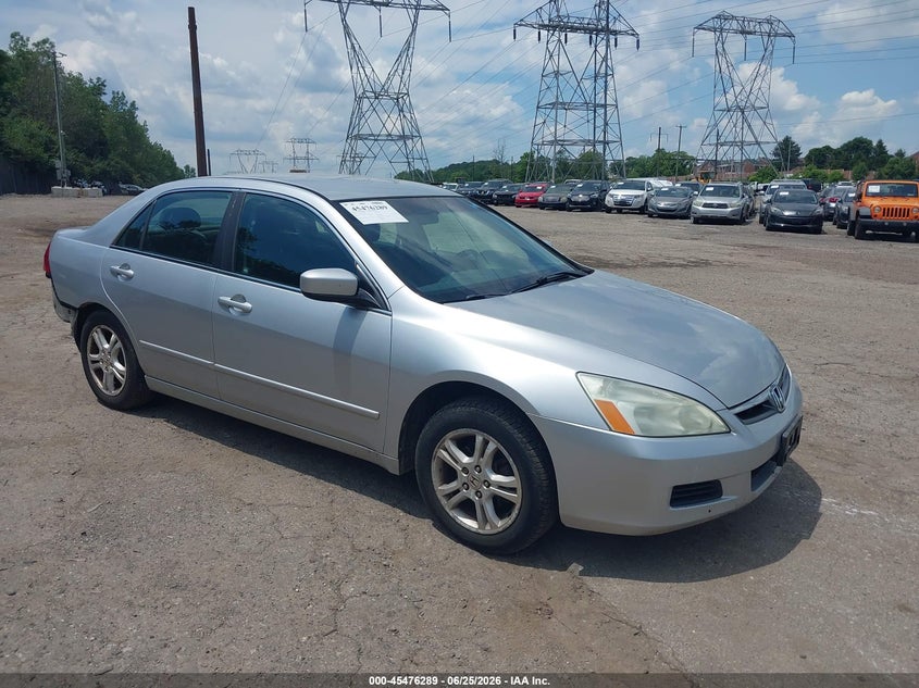 2007 Honda Accord VIN 1HGCM56377A118472 IAAI salvage auction — REAR END, Salvage (Pennsylvania), sold $225 on 2026-07-09 (photo 1)