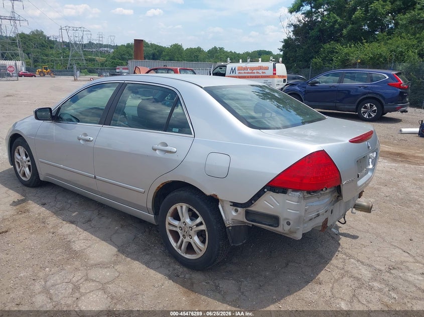 2007 Honda Accord VIN 1HGCM56377A118472 IAAI salvage auction — REAR END, Salvage (Pennsylvania), sold $225 on 2026-07-09 (photo 3)