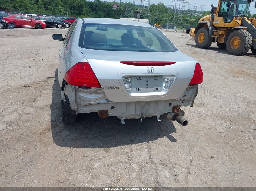 2007 Honda Accord VIN 1HGCM56377A118472 IAAI salvage auction — REAR END, Salvage (Pennsylvania), sold $225 on 2026-07-09 (photo 6)