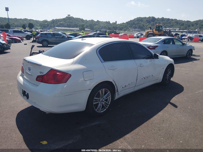 2015 Infiniti Q40 VIN JN1CV6ARXFM521214 IAAI salvage auction — NORMAL WEAR, Salvage (Illinois), sold $350 on 2026-07-28 (photo 4)