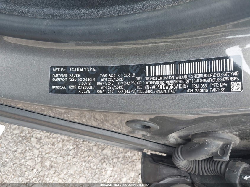 2024 Dodge Hornet VIN ZACPDFDW3R3A10167 IAAI salvage auction — RIGHT SIDE, Salvage Title, sold $4,750 on 2026-07-28 (photo 9)