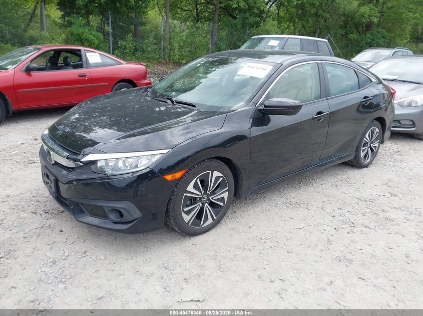 2018 Honda Civic VIN JHMFC1F49JX039128 IAAI salvage auction — FRONT & REAR, Mv-907A (New York), sold $4,800 on 2026-07-07 (photo 2)