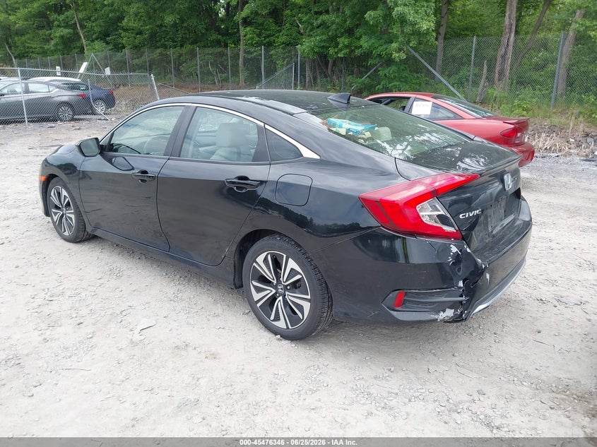 2018 Honda Civic VIN JHMFC1F49JX039128 IAAI salvage auction — FRONT & REAR, Mv-907A (New York), sold $4,800 on 2026-07-07 (photo 3)