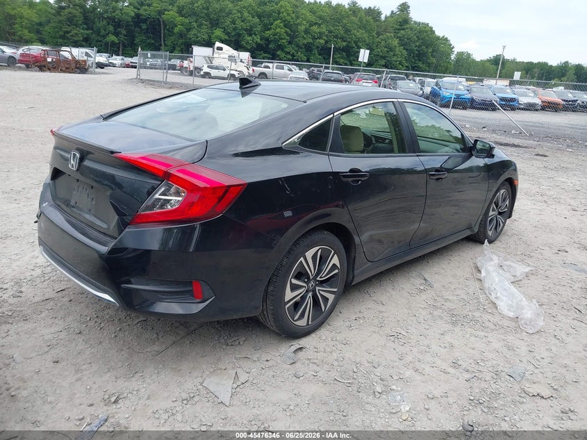2018 Honda Civic VIN JHMFC1F49JX039128 IAAI salvage auction — FRONT & REAR, Mv-907A (New York), sold $4,800 on 2026-07-07 (photo 4)