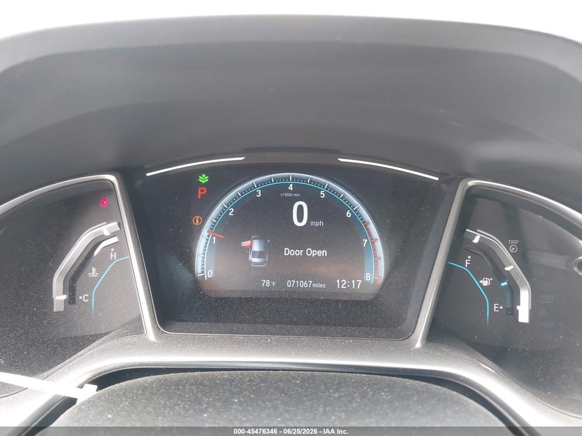 2018 Honda Civic VIN JHMFC1F49JX039128 IAAI salvage auction — FRONT & REAR, Mv-907A (New York), sold $4,800 on 2026-07-07 (photo 7)