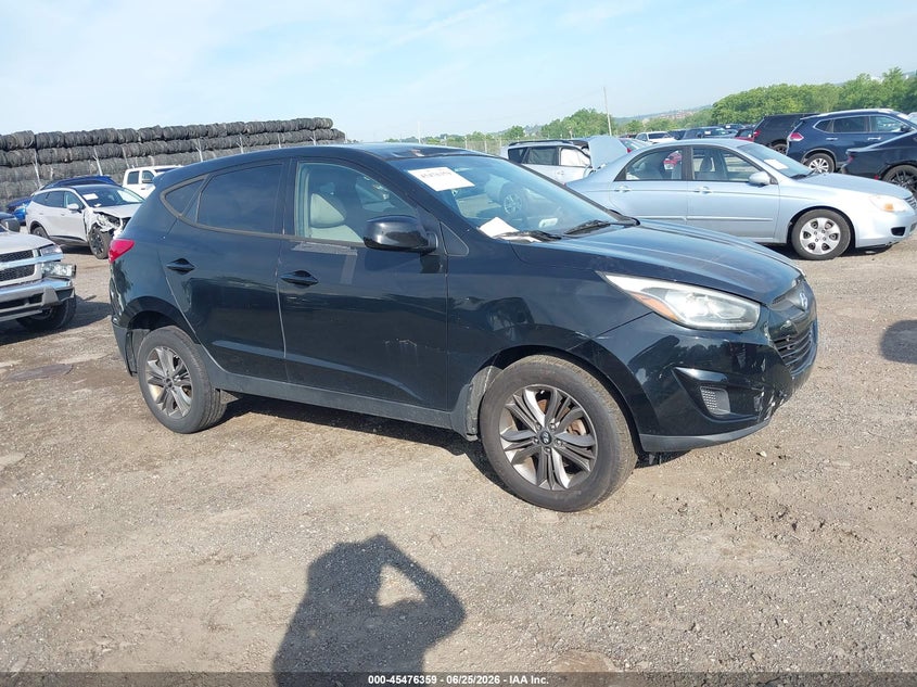2014 Hyundai Tucson VIN KM8JT3AF3EU946119 IAAI salvage auction — FRONT END, Salvage Title, sold $1,800 on 2026-07-17 (photo 1)
