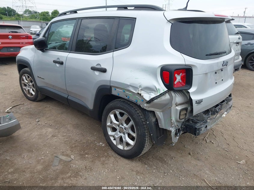 2017 Jeep Renegade VIN ZACCJABB5HPF51447 IAAI salvage auction — LEFT REAR, Salvage (Ohio), sold $625 on 2026-07-23 (photo 3)