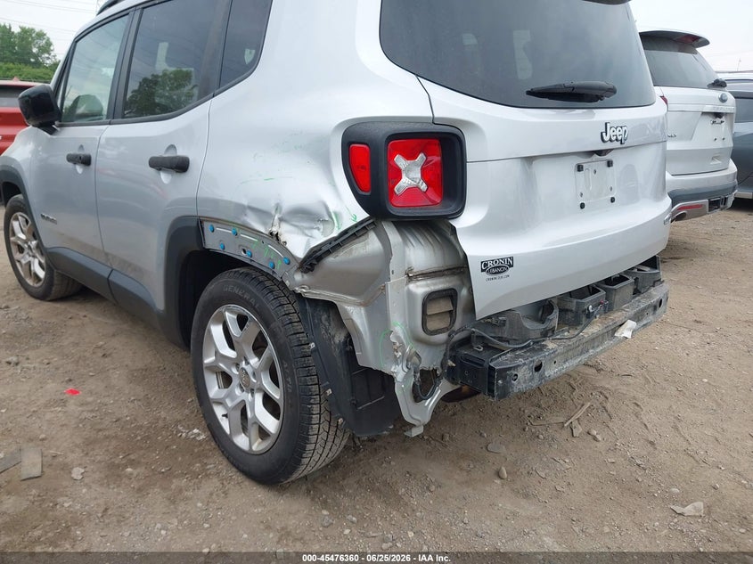 2017 Jeep Renegade VIN ZACCJABB5HPF51447 IAAI salvage auction — LEFT REAR, Salvage (Ohio), sold $625 on 2026-07-23 (photo 6)