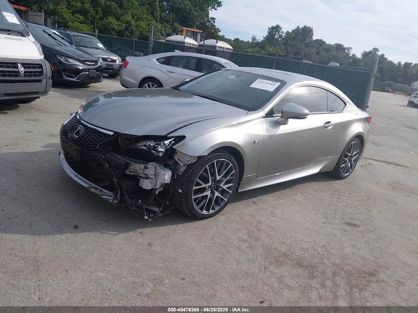 2015 Lexus Rc VIN JTHSE5BC0F5003053 IAAI salvage auction — FRONT END, Salvage Title, sold $5,100 on 2026-07-23 (photo 2)