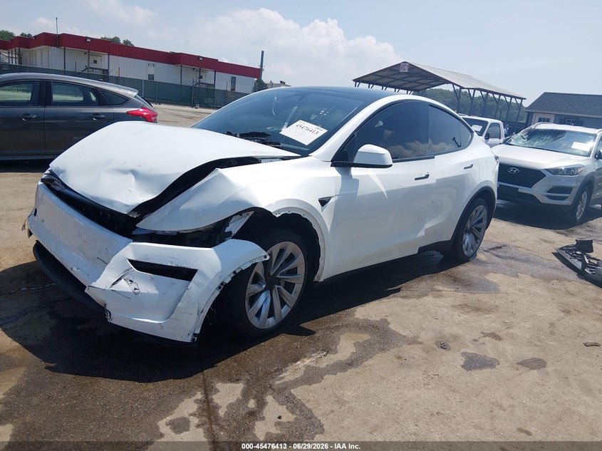 2026 Tesla Model y VIN 7SAYGDEE9TA389768 IAAI salvage auction — FRONT END, Salvage Title, sold $17,600 on 2026-07-24 (photo 2)