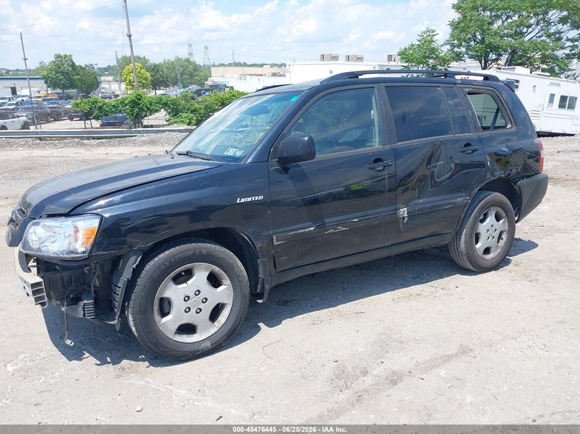 2004 Toyota Highlander VIN JTEEP21A740056510 IAAI salvage auction — RIGHT FRONT, Salvage (Pennsylvania), sold $725 on 2026-08-02 (photo 2)