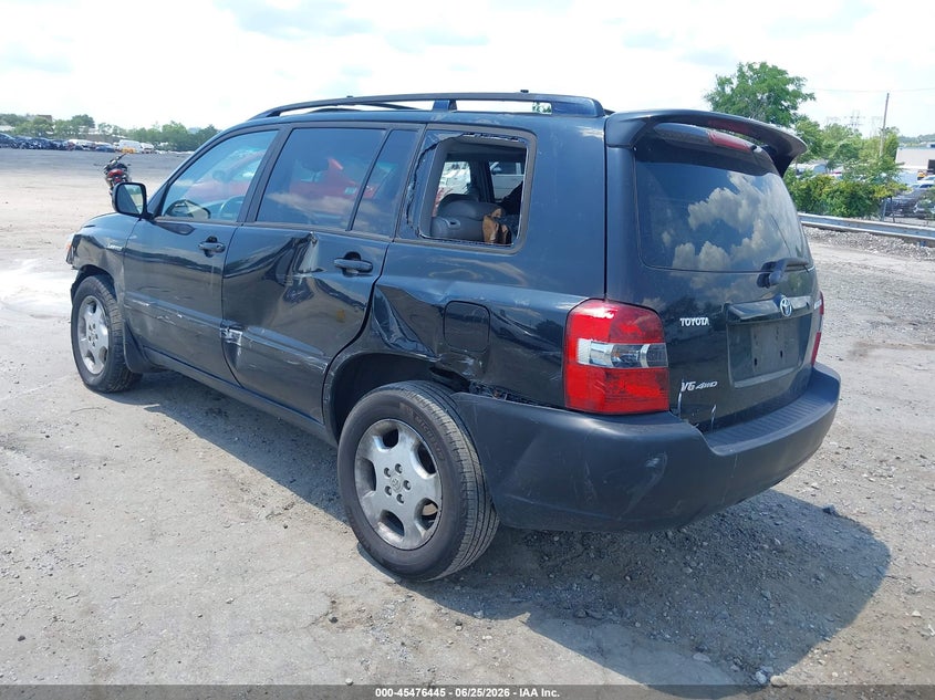 2004 Toyota Highlander VIN JTEEP21A740056510 IAAI salvage auction — RIGHT FRONT, Salvage (Pennsylvania), sold $725 on 2026-08-02 (photo 3)