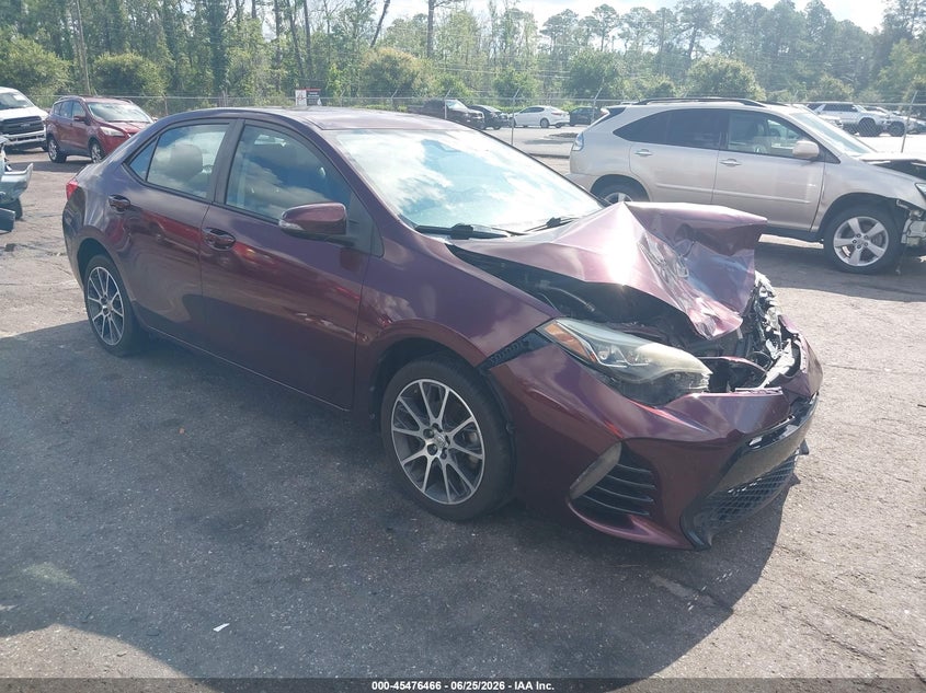 2017 Toyota Corolla VIN 5YFBURHE9HP600499 IAAI salvage auction — FRONT END, Rebuildable (Florida), sold $2,650 on 2026-07-14 (photo 1)