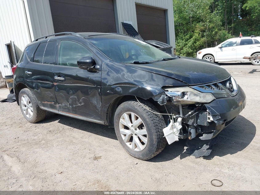 2012 Nissan Murano VIN JN8AZ1MW9CW211198 IAAI salvage auction — FRONT END, Original (Vermont), sold $125 on 2026-07-16 (photo 1)