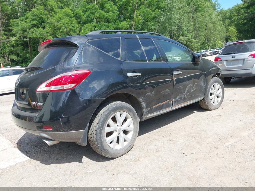 2012 Nissan Murano VIN JN8AZ1MW9CW211198 IAAI salvage auction — FRONT END, Original (Vermont), sold $125 on 2026-07-16 (photo 4)